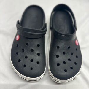 Crocs Crocband Black clogs Sz:M7/W9 Lightweight Comfort Minimalist Slip on shoe